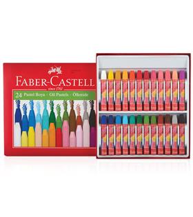 Faber-Castell Pastel Boya Red Line Karton Kutu Köşeli 24 Renk 5282 125324