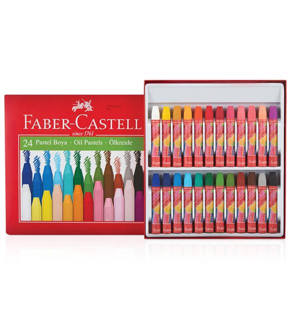Faber-Castell Pastel Boya Red Line Karton Kutu Köşeli 24 Renk 5282 125324
