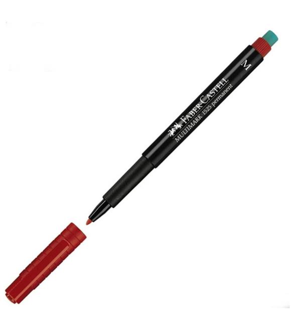 Faber-Castell Asetat Kalemi Permanent M Seri Kırmızı 15 25 21