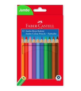 Faber-Castell Kuru Boya Jumbo Tam Boy 12 Renk 5171 95100