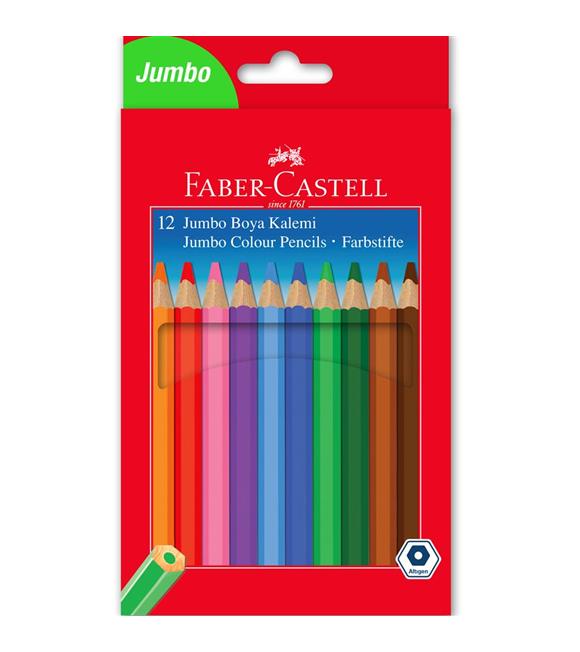 Faber-Castell Kuru Boya Jumbo Tam Boy 12 Renk 5171 95100