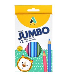 Adel Kuru Boya Jumbo Hexa Tam Boy 12 Renk 2119 510001