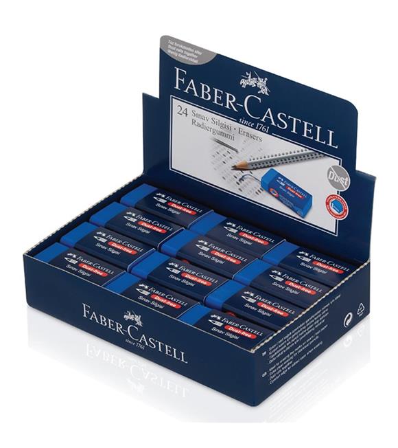 Faber-Castell Sınav Silgisi Dust Free 24 LÜ Mavi (18 72 02) 5130187170