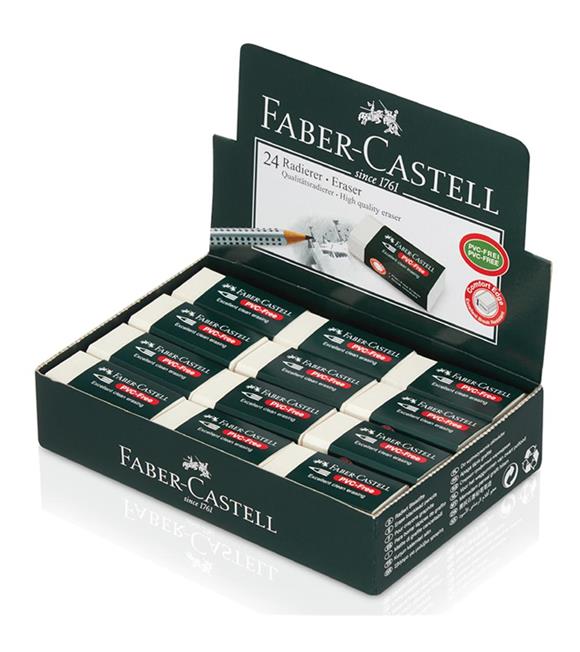 Faber-Castell Öğrenci Silgisi 24 LÜ Beyaz (7085-24) 18 85 24