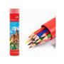 Faber-Castell Kuru Boya Red Line Metal Tüp Kutu Tam Boy 12 Renk Kalemtraş Hediyeli 5173 116512
