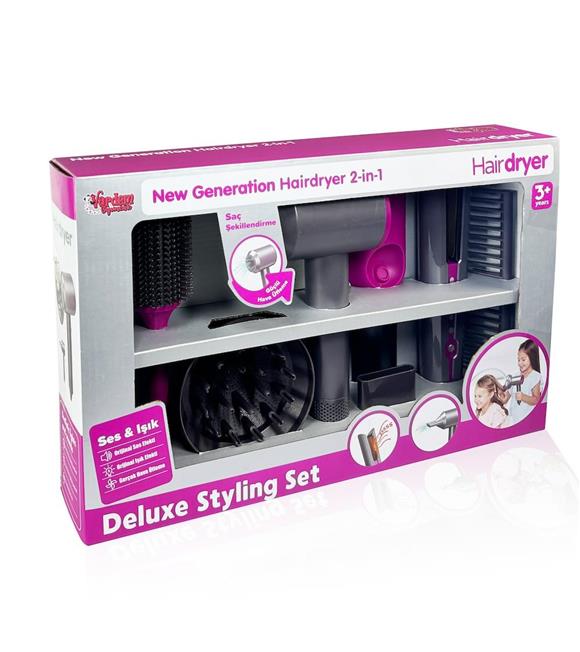 Vardem Oyuncak Sesli Ve Işıklı 2 İn 1 Luzaktan Kumandalı Saç Bakım Seti VRD-HUA-1019