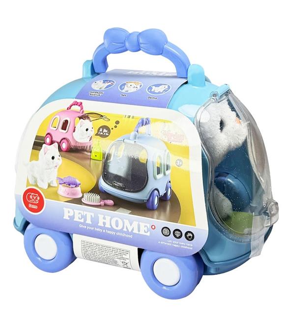 Vardem Oyuncak Taşıma Çantalı Sesli Hareketli Kedi Set VRD-JND-6801