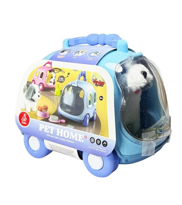 Vardem Oyuncak Taşıma Çantalı Sesli Hareketli Köpek Ve Arabalı Köpek Evi VRD-JND-6802