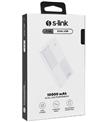 S-link IP-G12N 10000mAh Micro+Usb+ Type-C Giriş+Çıkış Beyaz. Taşınabilir Pil Şarj Cihazı Powerbank_1)