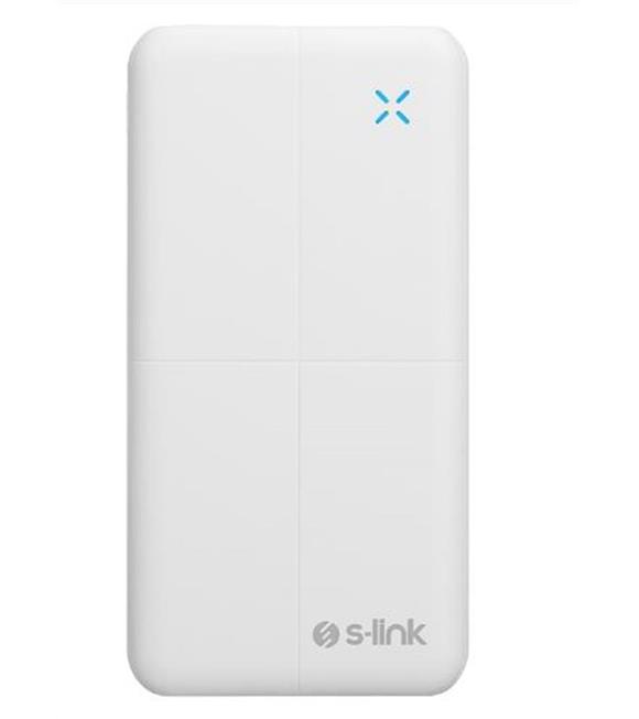 S-link IP-G12N 10000mAh Micro+Usb+ Type-C Giriş+Çıkış Beyaz. Taşınabilir Pil Şarj Cihazı Powerbank