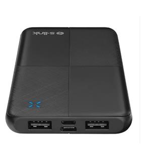 S-link IP-G12N 10000mAh Micro+Usb+ Type-C Giriş+Çıkış Siyah Taşınabilir Pil Şarj Cihazı Powerbank