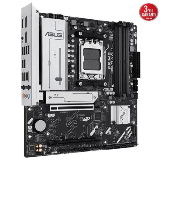 Asus Prime B850M-A WIFI 8000MHz (OC) DDR5 Soket AM5 M.2 HDMI DP mATX Anakart