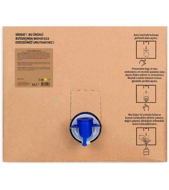 Manolya Çiçeği 5lt Doğal Zeytinyağlı Sıvı Sabun  Bag in Box