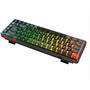 Rampage MINI PRO Siyah-Gri 2.4ghz+BT5.0+Type-C 5 Red Swich Q Kablosuz RGB Mekanik Oyuncu Klavyesi