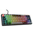 Rampage YORU MINI Gri-Siyah Type-C Bağlantılı OUTEMU Red Swich Q Mekanik Gaming Oyuncu Klavye RGB