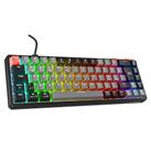 Rampage YORU MINI Gri-Siyah Type-C Bağlantılı OUTEMU Red Swich Q Mekanik Gaming Oyuncu Klavye RGB