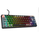 Rampage YORU MINI Siyah-Gri Type-C Bağlantılı OUTEMU Red Swich Q Mekanik Gaming Oyuncu Klavye RGB_1