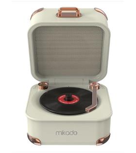 Mikado MD-62BT 5W 1200mAh Krem TF Kart + Bluetooth Destekli Klasik Retro Müzik Kutusu