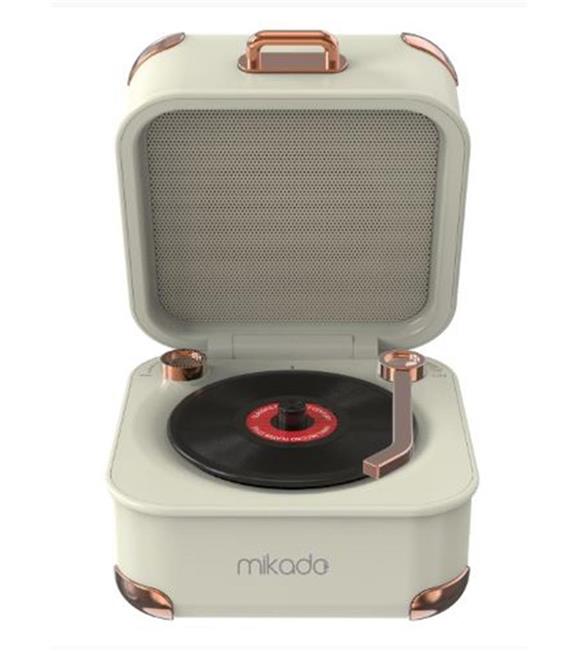 Mikado MD-62BT 5W 1200mAh Krem TF Kart + Bluetooth Destekli Klasik Retro Müzik Kutusu
