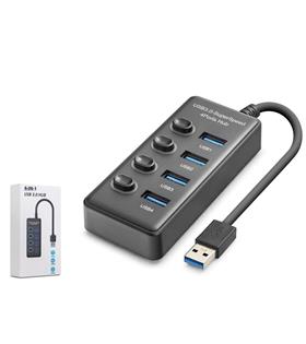 Hadron HDX7049 USB Hub 3.0 5Gbps 4x USB-A 4 Port Switch’li Çoklayıcı Siyah