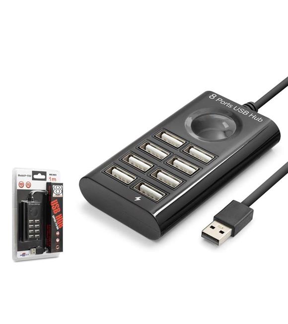 Hadron hdx7052 Usb Hub 8-Usb 8in1 1M Siyah