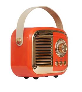 Mikado MD-24BT Echoes 3W 800mAh Turuncu Usb+TF Kart+Bluetooth Destekli Klasik Retro Müzik Kutusu