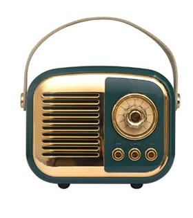 Mikado MD-24BT Echoes 3W 800mAh Yeşil Usb+TF Kart+Bluetooth Destekli Klasik Retro Müzik Kutusu