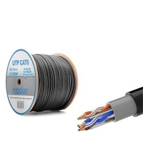 Nodar Nd2001 Utp Cat6 Dışmekan Kablo 23Awg Çift Pvc 4P- 1-0.57Mm Cca 305mt Siyah