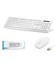 Nodar Km8520 Kablolu Klavye ve Mouse Set Q Beyaz
