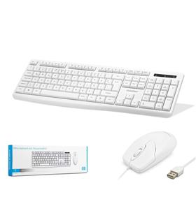 Nodar Km8520 Kablolu Klavye ve Mouse Set Q Beyaz
