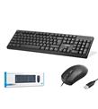 Nodar Km501 Kablolu Klavye ve Mouse Set Q Siyah