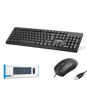 Nodar Km501 Kablolu Klavye ve Mouse Set Q Siyah