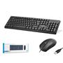 Nodar Km501 Kablolu Klavye ve Mouse Set Q Siyah