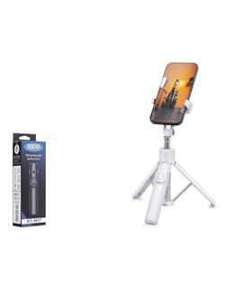 Nodar Nd1031 Tripod Selfie Çubuğu - Bluetooth 4.0 Uzaktan Kumandalı, 2’si 1 Arada Kullanım Beyaz