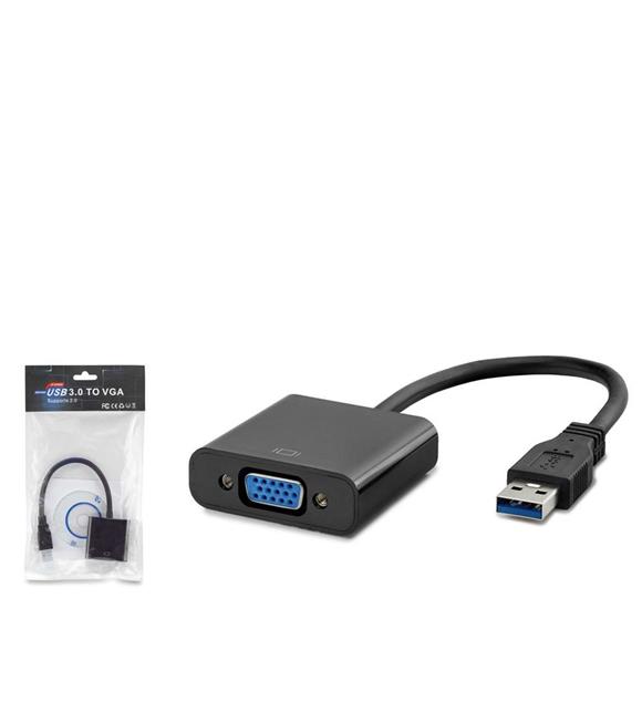 Hadron Hdx7779 Usb3.0 To Vga F Çevirici 1080P Siyah