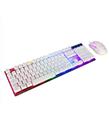 Everest KM-198 Luminax Beyaz Gökkuşağı Aydınlatmalı Q Gaming Oyuncu Klavye + Mouse Set
