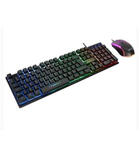 Everest KM-198 Luminax Siyah Gökkuşağı Aydınlatmalı Q Gaming Oyuncu Klavye + Mouse Set