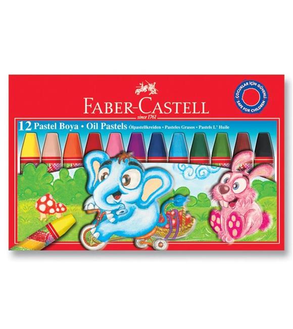 Faber-Castell Pastel Boya Red Line Karton Kutu Köşeli 12 Renk 5282 125312 Pastel Boyalar