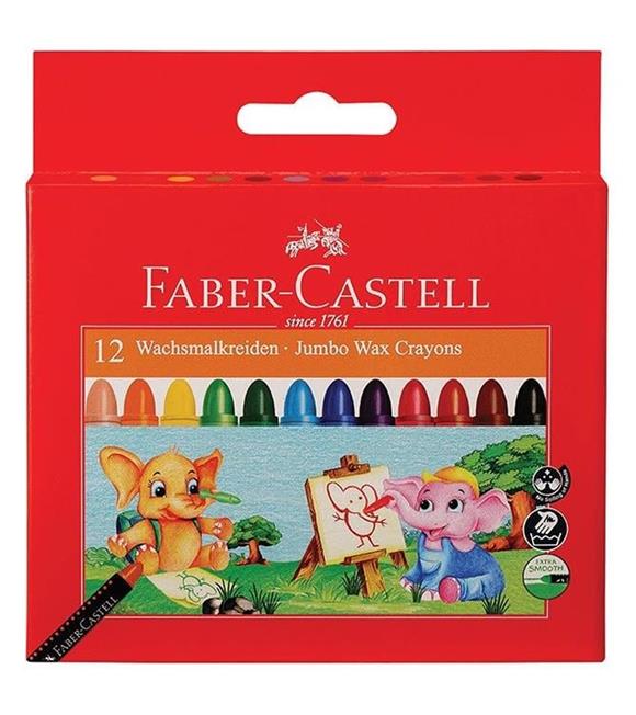 Faber-Castell Mum Boya Süper Yıkanabilir 12 Renk 5281120040