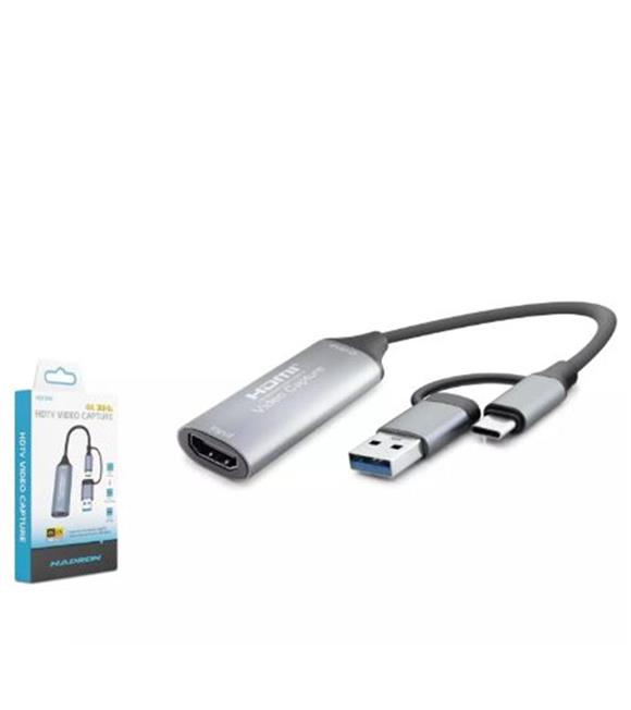 Hadron Hdx7856 Hdmi Video Capture Type-C + Usb3.0 4K 30Hz Gri