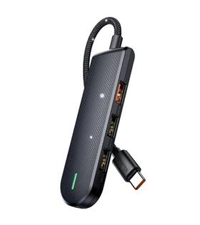 MCDODO HU-1430 5 in 1 Type-C Çoklayıcı (USB3.0x1+USB2.0x2+SD-TF Card Slotx1)- Gri