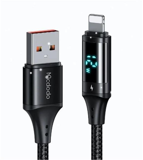 Hepu MCDODO CA-1060 DİJİTAL EKRANLI Usb-A To Lightning HIZLI DATA-ŞARJ KABLOSU 3A 1.2M Cep Telefonu Aksesuarları