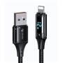 MCDODO CA-1060 DİJİTAL EKRANLI Usb-A To Lightning HIZLI DATA-ŞARJ KABLOSU 3A 1.2M
