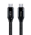 MCDODO CA-7132 TYPE-C TO TYPE-C USB 3 100W DATA AKTARIM VE ŞARJ KABLOSU 1.2 M - SİYAH Cep Telefonu Aksesuarları