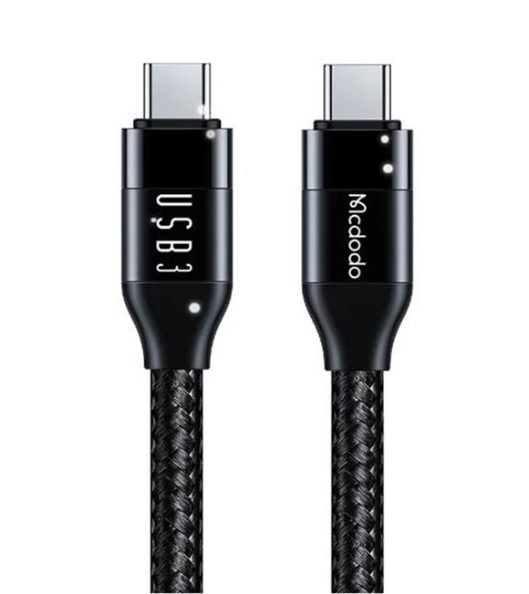 MCDODO CA-7132 TYPE-C TO TYPE-C USB 3 100W DATA AKTARIM VE ŞARJ KABLOSU 1.2 M - SİYAH Cep Telefonu Aksesuarları