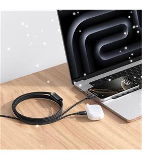 MCDODO CA-7380 | USB-C - Çift USB-C 100W Manyetik Sarılabilir Şarj Kablosu