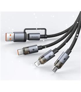 MCDODO CA-7260 6sı 1 Arada 100W Şeffaf Çoklu Kablo 1.2m