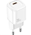 Hepu Mcdodo Ch-8290 20W Mini Pd Type-C Girişli Şarj Adaptörü-Beyaz Adaptörler