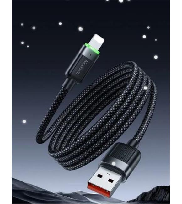 MCDODO CA-6000 USB-A TO LİGHTNİNG 3A MANYETİK SARILABİLİR KABLO 1.2 M Cep Telefonu Aksesuarları