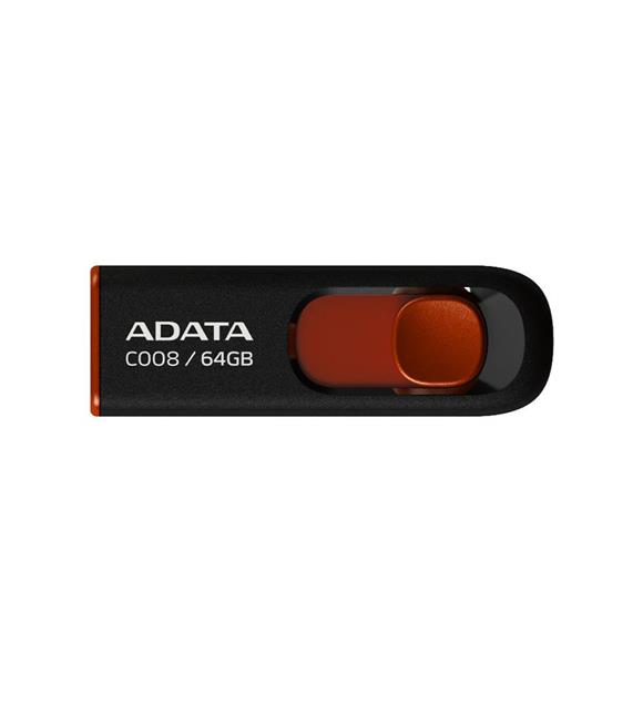 Adata C008-64GB 64GB USB2.0 Classic (Black+ Red) Flash Bellek USB Bellekler